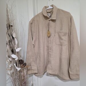 Women's Beige Button-Up Sweater